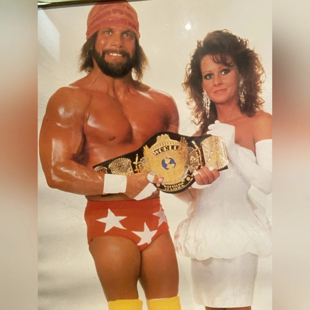 Rare 1988 Titan WWF  Macho Man  16”x 20” Framed Poster In Original Packaging! - Picture 3 of 9